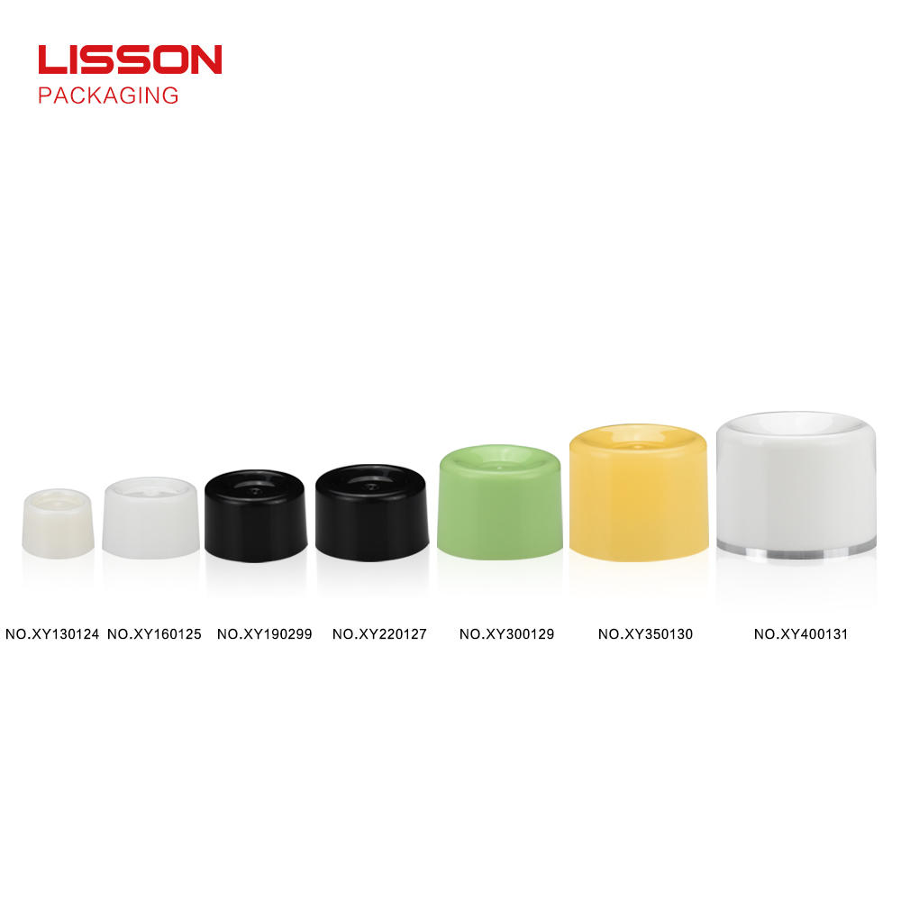 Lisson stripe plastic tube caps silver coating for essence-1