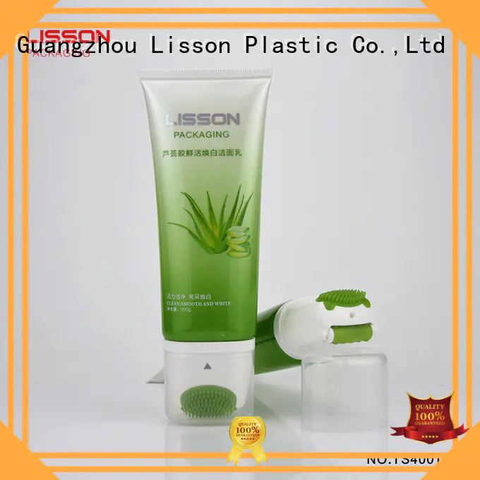 Lisson gold plastic tube cosmetic packaging free sample for lotion