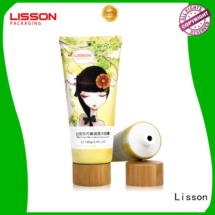 Lisson bulk production clear plastic tube ODM for facial cleanser