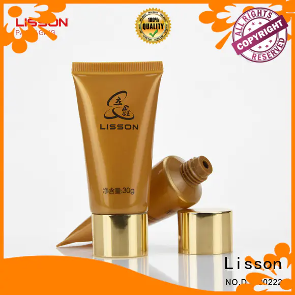 golden empty tubes for creams aluminium Lisson