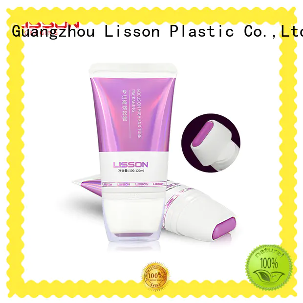 Lisson screw cap plastic tube packaging scraping for cream