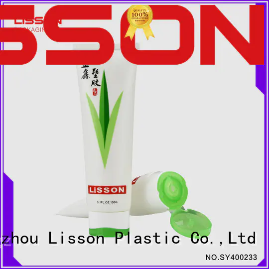 150g Lisson packaging matte coating plastic tube with double color cap