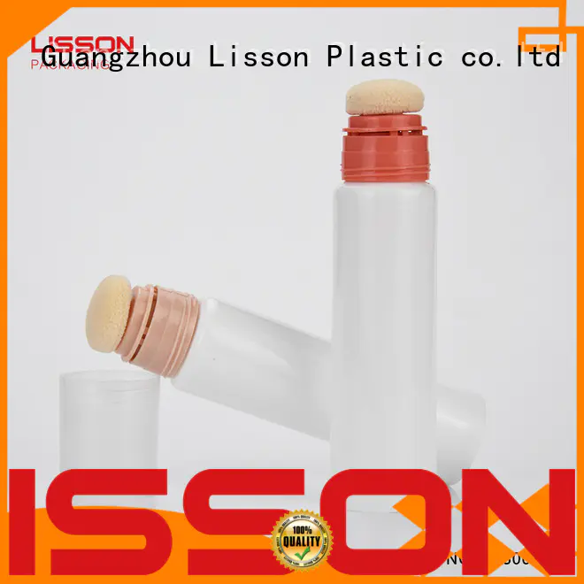 oval cosmetic tube fliptop plastic Lisson company