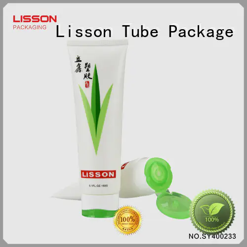 lisson color cap green cosmetic packaging plastic Lisson Tube Package