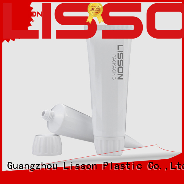 Lisson special shape plastic tubes with caps ODM for lotion