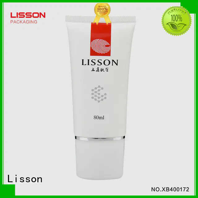 plastic cosmetic tubes rounded angle for cream Lisson