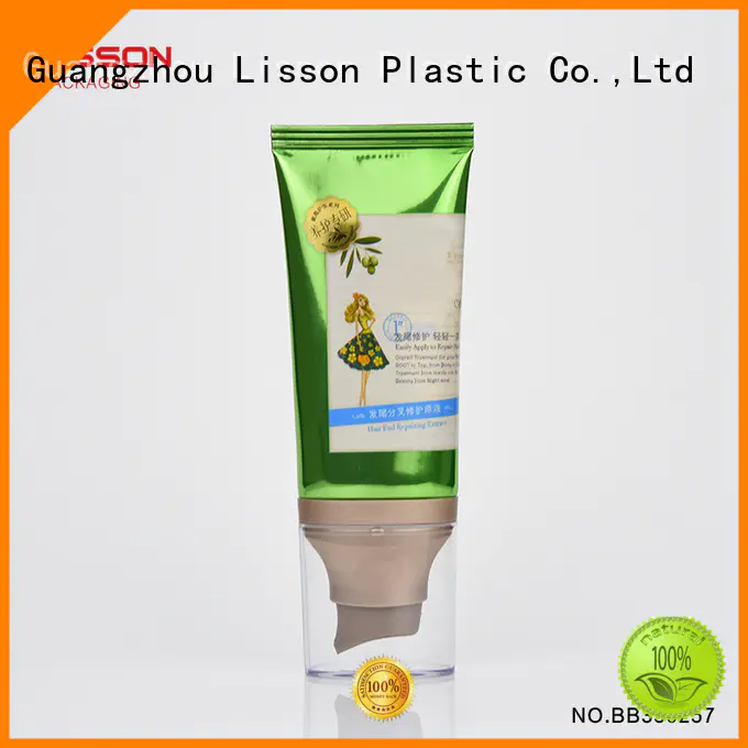 Lisson empty airless tubes cosmetic barrier for cleanser