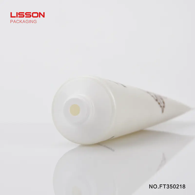 65ml round plastic hand cream tube with diamond shape flip top cap