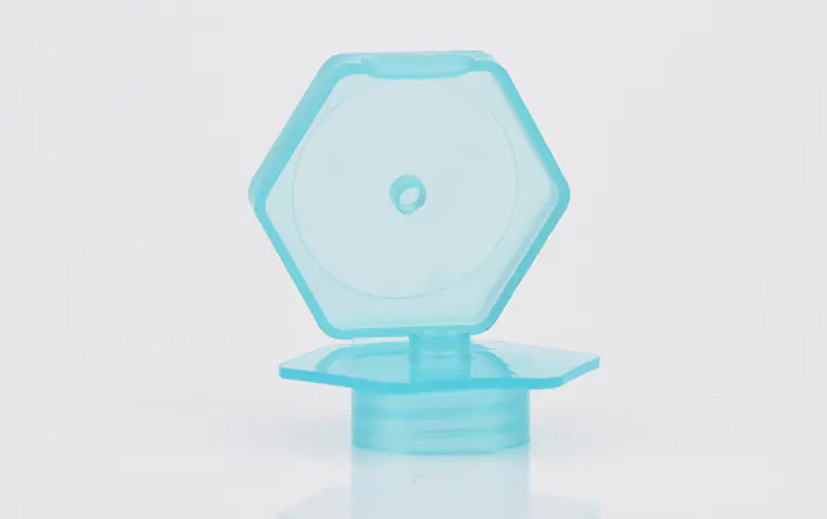 hexagonal flip top cap cheapest factory price for cosmetic