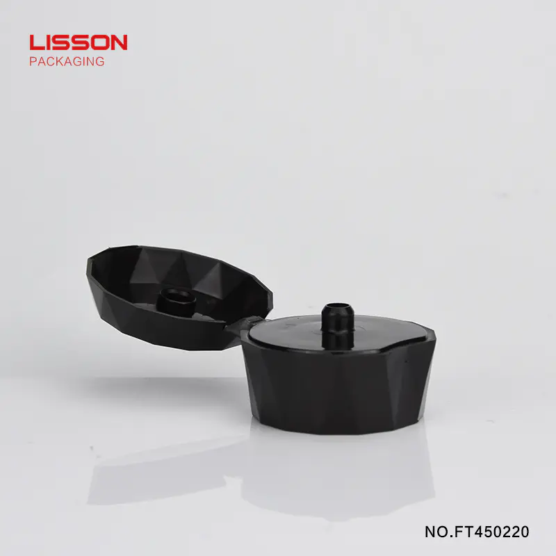 Lisson diamond shape plastic flip top caps cheapest factory price for packaging