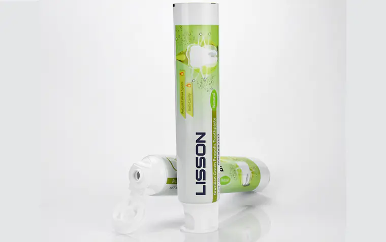 Lisson plastic tubes with caps tooth-paste for facial cleanser