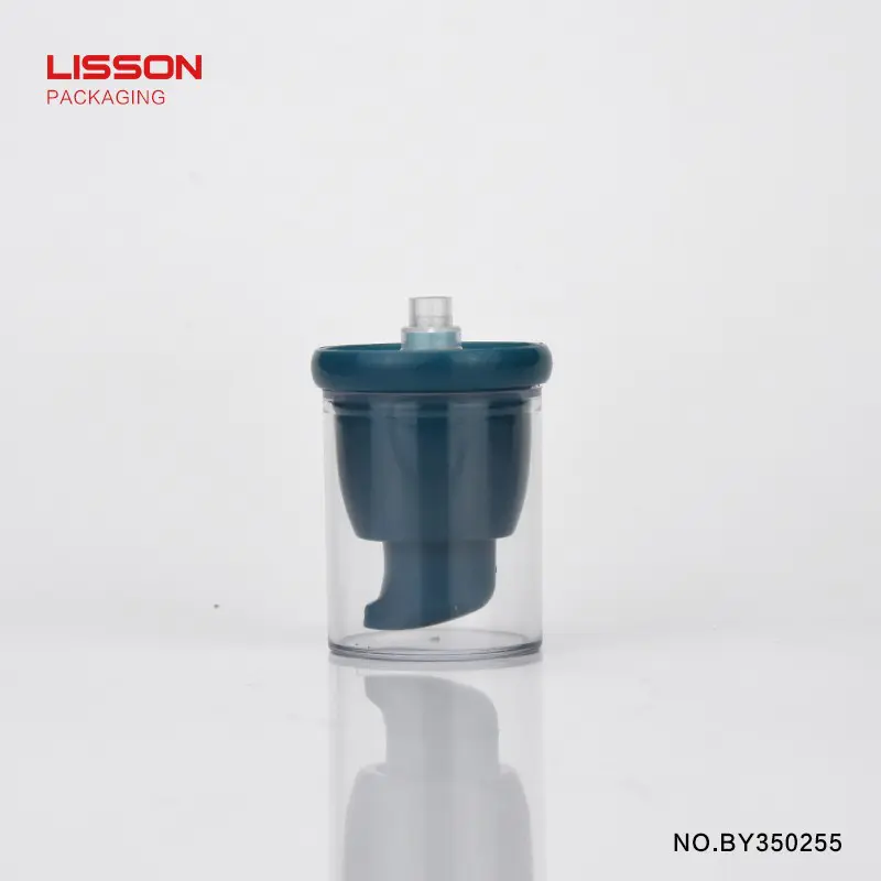 Lisson packaging airless pump bottles oval for cleanser