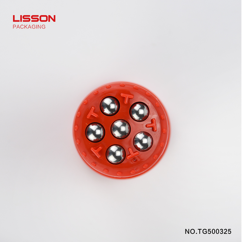 Lisson double rollers cosmetic tube oval
