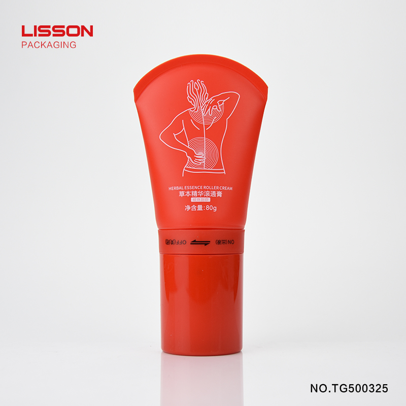 Lisson high-technology production black cosmetic tubes metal switch for skin care