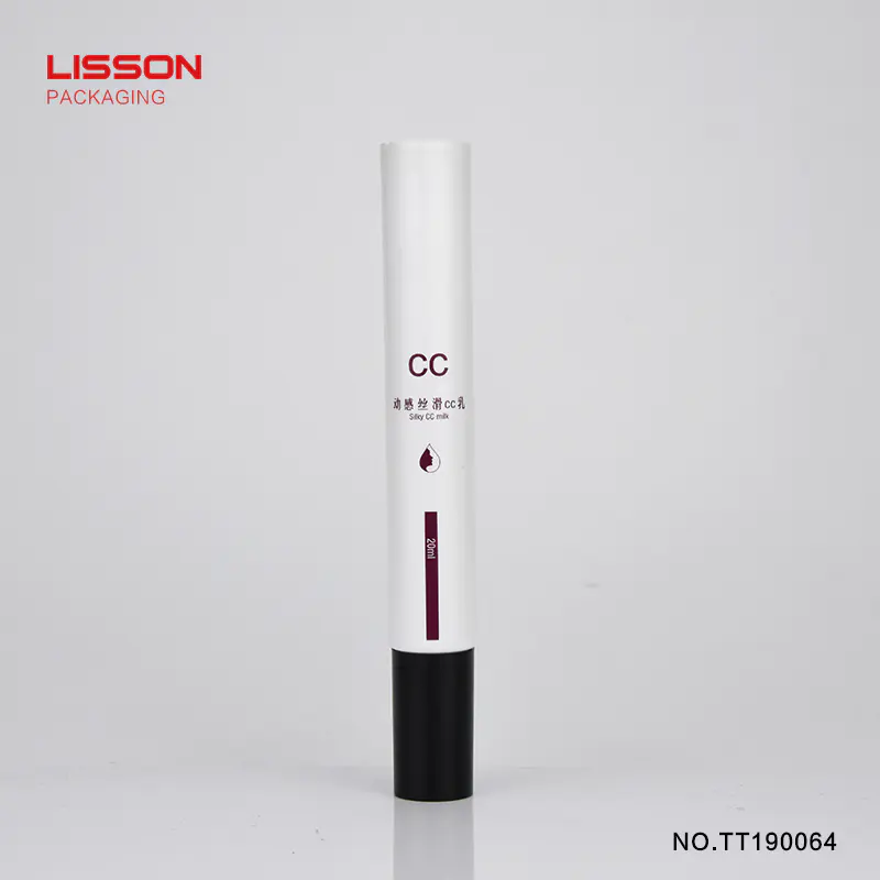 15ml white plastic squeeze tube with acrylic dropper applicator