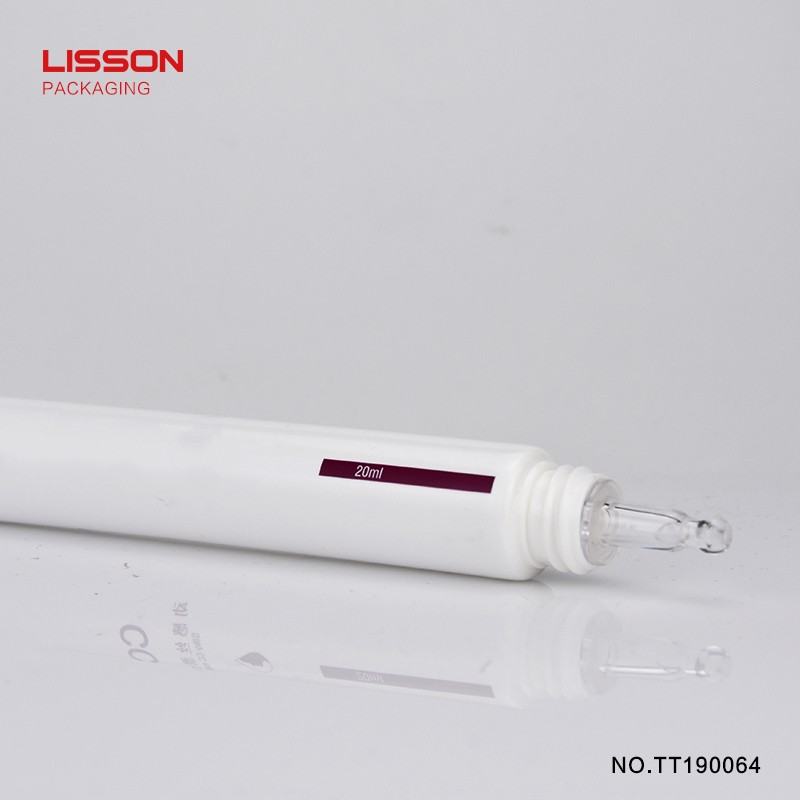 Lisson free sample clear plastic tubes with lids OBM for cleanser