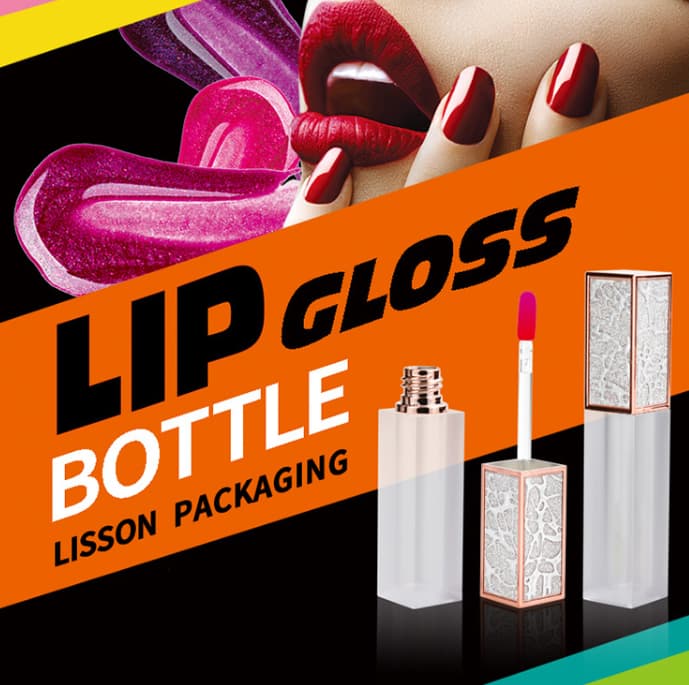 wholesale square lip gloss tube packaging