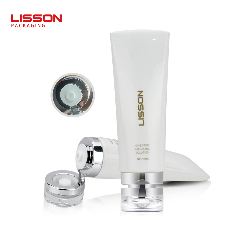 Cosmetic Acrylic Teardrop Flip-Top Soft Tube