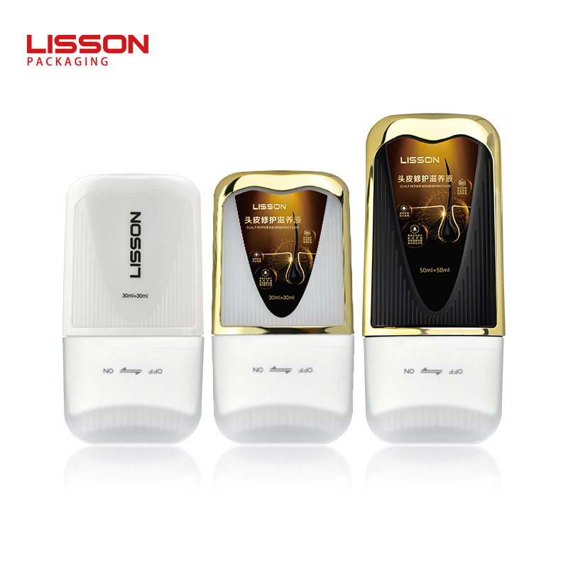 double orifice comb applicator bottle