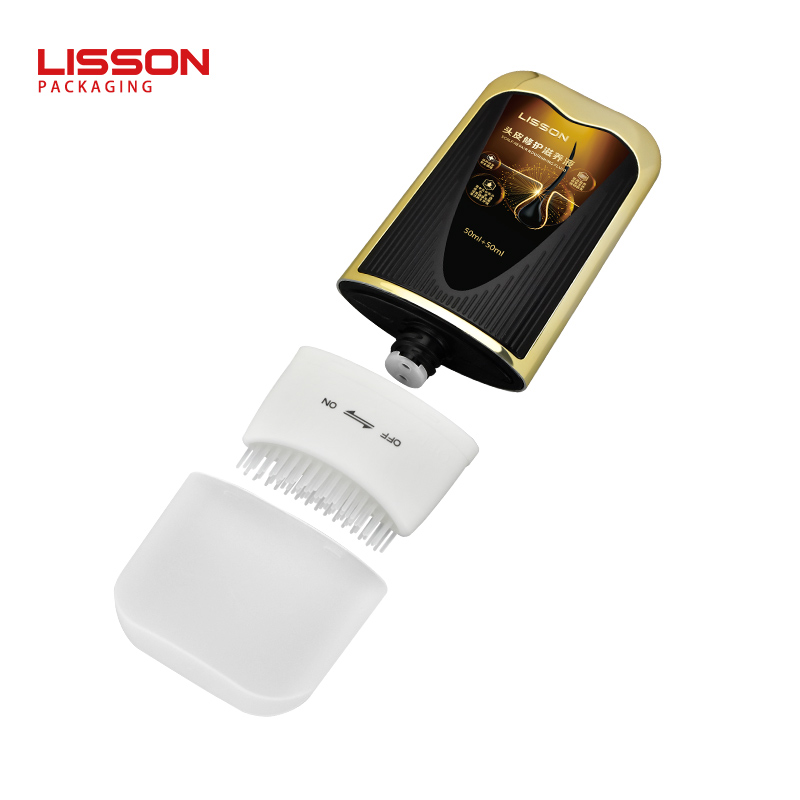 double orifice comb applicator bottle