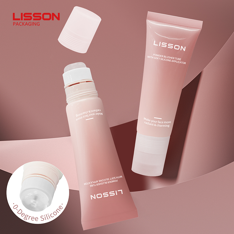 Zero-Degree Silicone Tip Makeup Blush Tube Packging