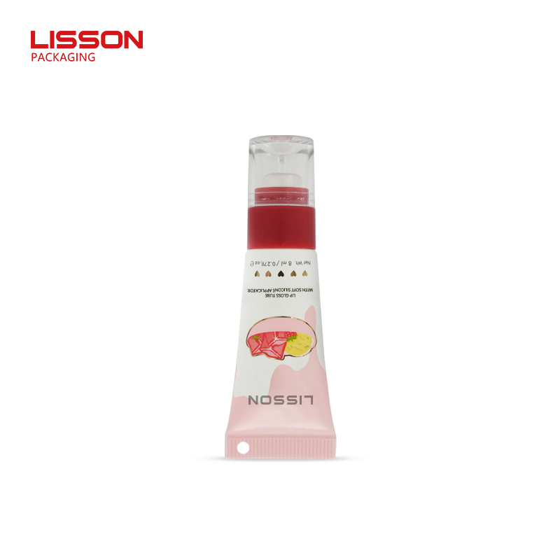 Lip Gloss Tube with 0° Degree Soft Silicone Applicator