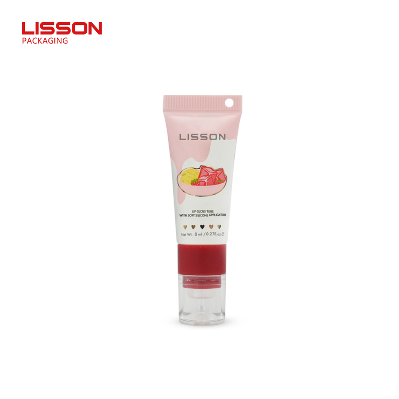 Lip Gloss Tube with 0° Degree Soft Silicone Applicator