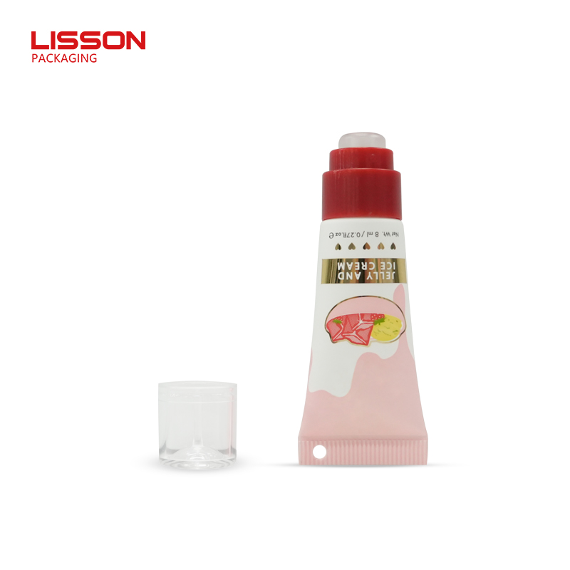 Lip Gloss Tube with 0° Degree Soft Silicone Applicator