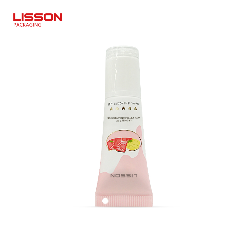 Custom Lip Care Product Tube w/ 0° Degree Soft Silicone Applicator