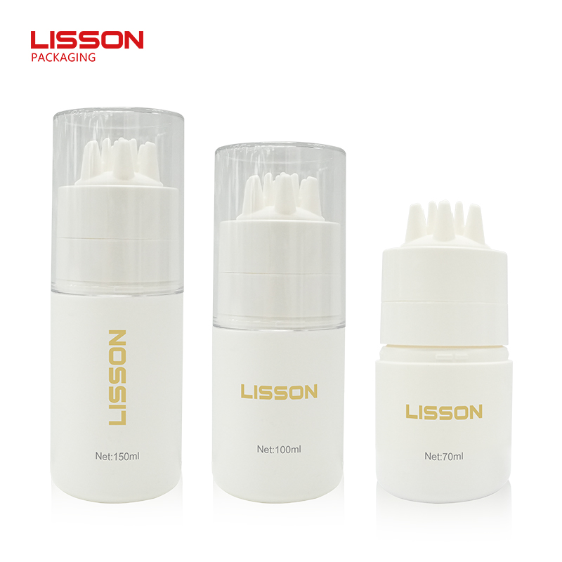 Hair Care Shampoo Bottle w/ Soft Silicone Applicator