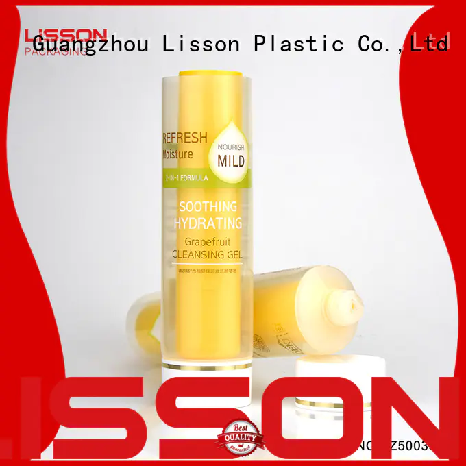 silver plating plastic tubes with caps OEM for lotion Lisson
