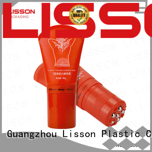 Lisson embossment cosmetic squeeze tubes wholesale scraping for packing