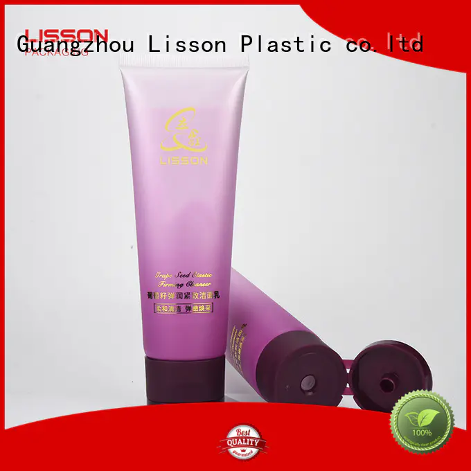 cosmetic tube packaging silver plating for facial cleanser Lisson