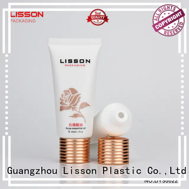 Lisson golden custom cosmetic packaging acrylic for packaging