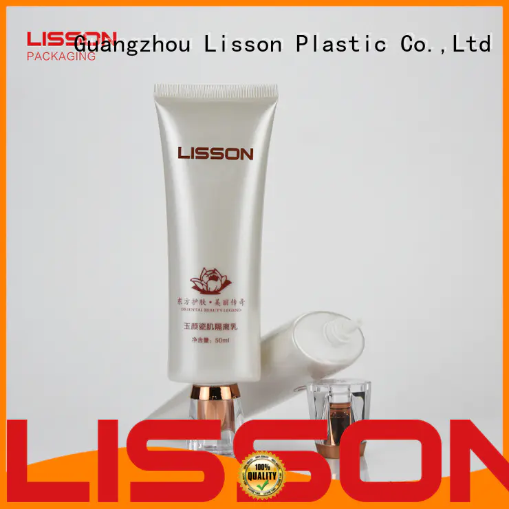 Lisson mens cleaner empty plastic lotion tubes packaging for cleanser