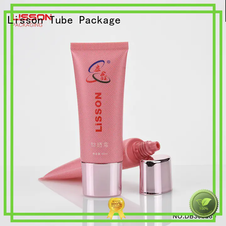 thread aluminium Lisson Tube Package Brand lotion packaging