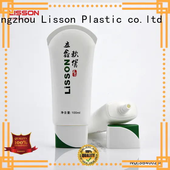 Quality Lisson Brand coating tube green cosmetic packaging